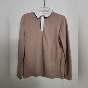 Beige/Brown Collared Men's shirt